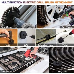 PP 2inch Drill Brush Attachment Set 8Pcs For Cleaning