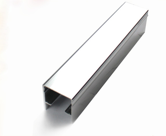 Quality Mechanically Polished Aluminium Profile , Strangle Shape , Silver , Shine wholesale