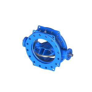 Gear Operated Or Bare Head Double Eccentric Butterfly Valve With EPDM Seal