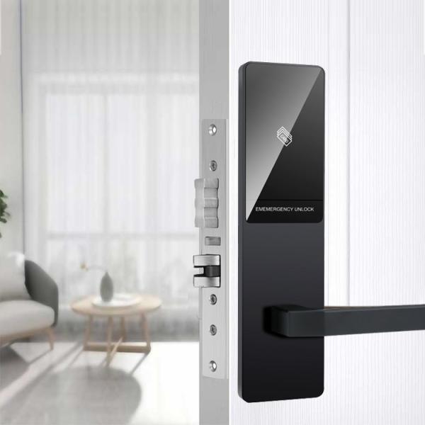 Quality Electronic Office Key Card door lock hotel system digital smart door lock with door handle wholesale