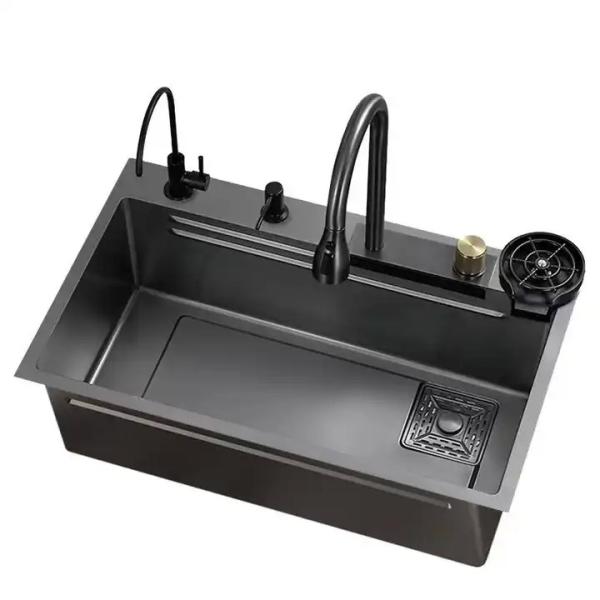 Quality Modern Kitchen Stainless Utility Sink Rectangular With Large Single Tank wholesale