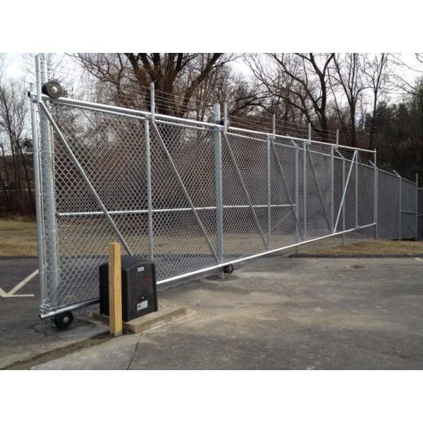 Quality Barbed/barbed selvedge Chain Link Panels Fence1.5mx10x50mmx50mm2.8mm, 29kg wholesale