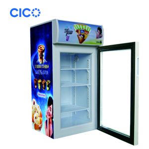 Freestanding Glass Front Mini Fridge Aluminium Inner OEM Service