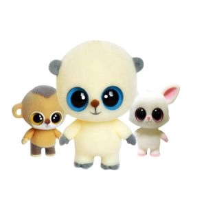 Custom Flocking Plastic Animal Toy Cartoon Mini PVC Blind Box Flocked Figurines