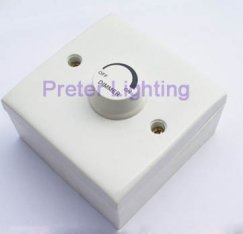 White 5V/ 6V / 12V one key led dimmer controller with pannel inside wall