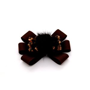 Ribbon coloured bow-tied shoe flower,Handmade footwear ornaments and flower