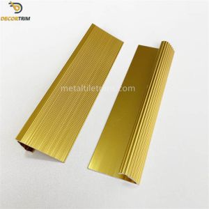 Fluted Edge Curved Carpet Transition Strip Aluminum Alloy 6063 Material