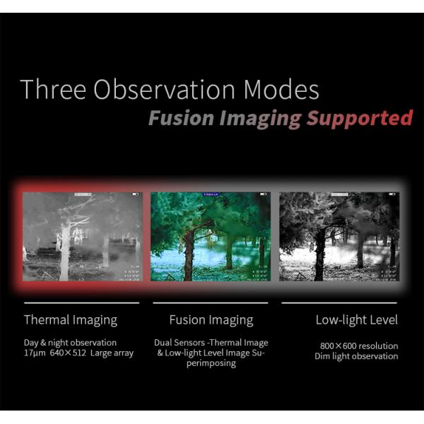 17μM 25Hz Thermal Hunting Binoculars 640*512 High Definition