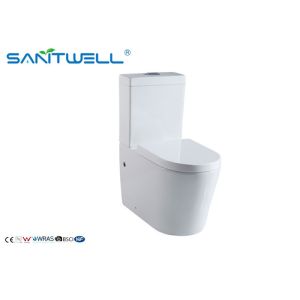 China Economic 2 piece toilet cyclone jets Bathroom santiary dual flush waterless on sale