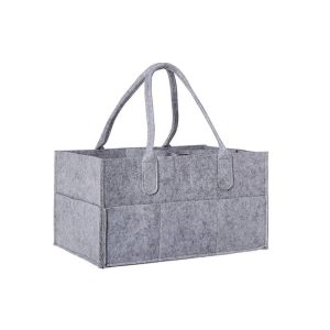 China Mammy Light Grey Multipurpose Felt Nappy Organiser on sale