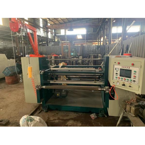Single Axis Paper Film Rewinding And Slitting Machine Roll Slitter Rewinder