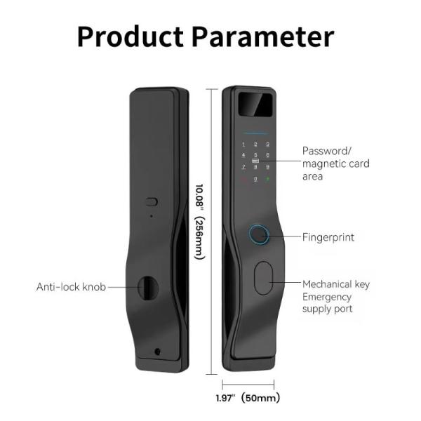 Quality Tuya Smart Door Lock D7 with Fingerprint for 40-90MM Doors wholesale