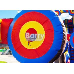 Animal Theme Inflatable Water Slides , Customized Size 25 FT Target