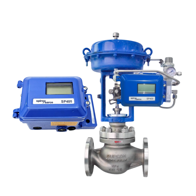 Pneumatic Control Valve Spirax Sarco SP400 SP500 Intelligent Valve Controller