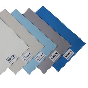 340GSM Blackout Roller Shade Fabric for French Window with Upper Open Mechanism