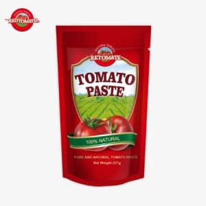 Cheap ISO Pouch Tomato Paste 227g Double Concentrated Tomato Paste With Purity Levels Varying From 30% To 100% for sale