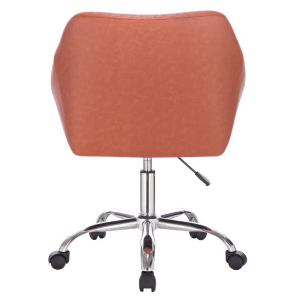 Vintage PU Seat Adjustable Height Home Office Swivel Desk Chair