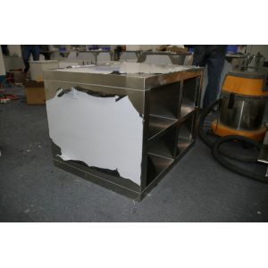 SUS304 1.2mm Shoes Ark Garments Cabinet High Elongation