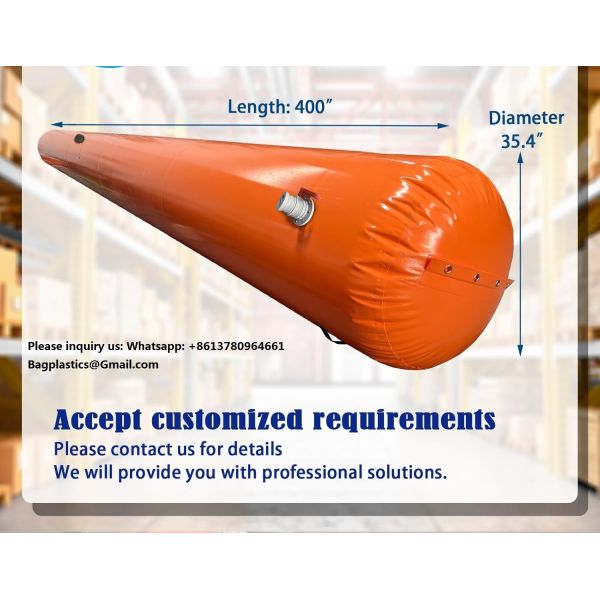 Quality Flood Barriers For Home Reusable Flood Prevention Barriers Water Barrier For Flooding PVC Flood Bags Sandbag Alternative PVC Water Diversion Tubes With Fixed Handle (6 Ft X 20 In X 12 In) wholesale