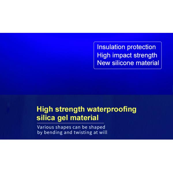 Silica gel IP67 12*12mm Flexible Silicone Flex Tube 12VDC