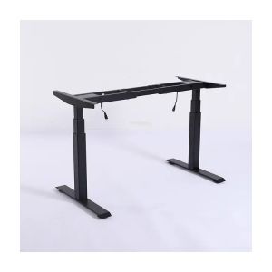 Modern Design 710mm Height Adjustable Student Black Dual Motor Writing Desk in
