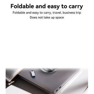 Foldable Aluminum Alloy Phone Holder with Adjustable Height and 360° Rotation