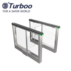 High End Speed Acrylic Swing Barrier Turnstile With LED Light