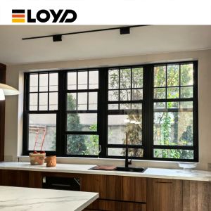 China Secure Double Single Hung Window with Multi-Point Locking System on sale