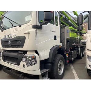 Semi-Dry Shotcrete Type Zoomlion 47m Concrete Pump Truck on HOWO Chassis with