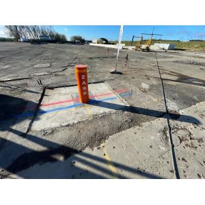 304/316 Stainless Steel High Security Crash Hydraulic Bollard For Physical