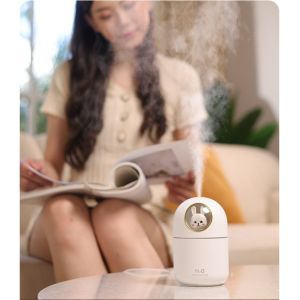 Auto Shut Off 300ML Air Purifier Humidifier CE RoHS 50ml/H Space Rabbit