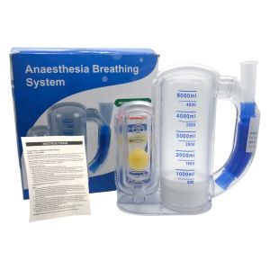 Breath Measurement System Breathing Lung Exerciser With Handle 5000 Volumetric