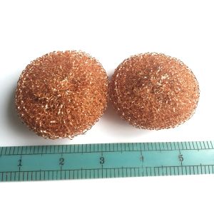 Cheap Large Diameter Copper Dish Scrubber OEM / ODM With Eco Friendly Material for sale