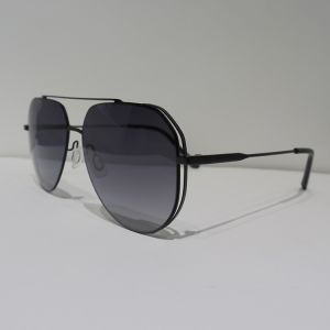 Anti Reflective Unisex Round Double Bridge Polarized 148mm Gradient Lens