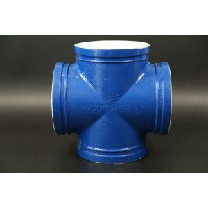 Lined Grooved Pipe Connection Four Way Pipe Connector CAL CMA