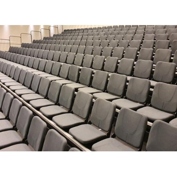 Conference Hall Comfortable Telescopic Seat Folding Chairs With Fabric