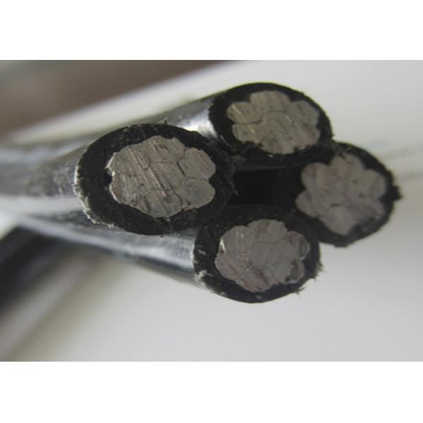 Quality PVC Insulation ABC Power Cable With Messenger Wire , Aerial Insulated Cable wholesale