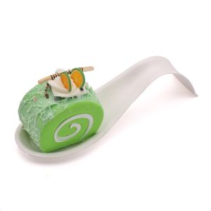 Disposable biodegradable little spoon shape sugarcane fruit tray bagasse paper