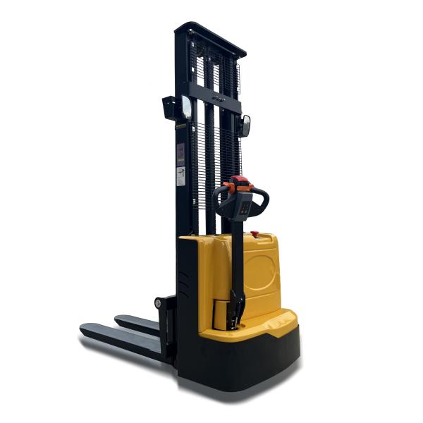 1.5t 3500mm Dual-Mast Full Electric Walkie Stacker with Curtis Controller for