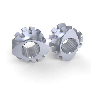 316L SEM Screw Element Twin Screw Parts Spline Connection For Plastic Rubber