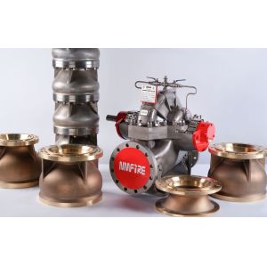 High Efficiency Vertical Turbine Fire Pump with Flow 100–7500 GPM and Stainless