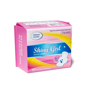 High Performance Daily Sanitary Pads for Girls with Winged Shape and Cotton