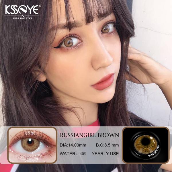 Russian Girl Natural Color Contact Lenses With Contact Case