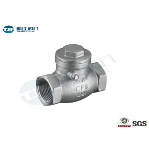 316 Stainless Steel Non Return Check Valve With Female Threaded BSP / NPT Ends