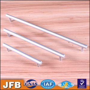 Cheap CNC aluminium anodized profile/anodizing aluminium drawerhandle with screw holes for sale