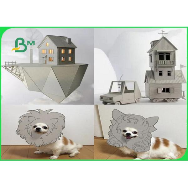 Strong Hardness Laminated Paper Board 700 - 1500gsm Greyboard / Chipboard In Sheet