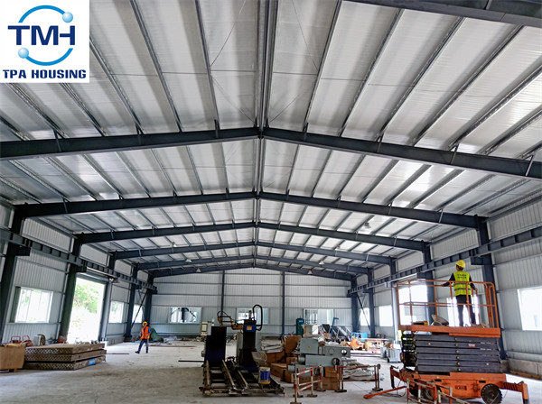 Stable H Steel Structure Industrial Metal Frame Workshop Construction Fast For Subway Workshop
