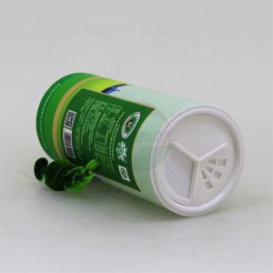 Cheap OEM Customized Round Cylinder Paper Tube Paper Packaging Jar with Rotating Switch Open Lids Shake Top For Power Suger Salt for sale