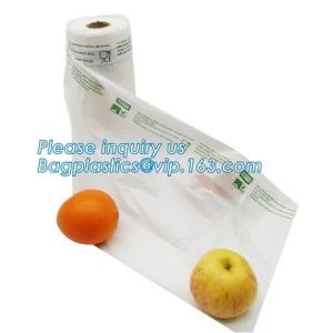 Factory Supply 100% Biodegradable T-Shirt Garbage Bag,Corn Starch Plastic