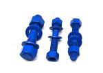 ASME B18.2.1/ASME B18.2.2 Fluocarbon Coated Stud Bolt with 2 Heavy Hex Nut and